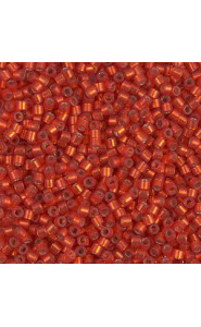 Miyuki delica beads 10/0 - Silver lined dark ruby half matted dyed DBM-683